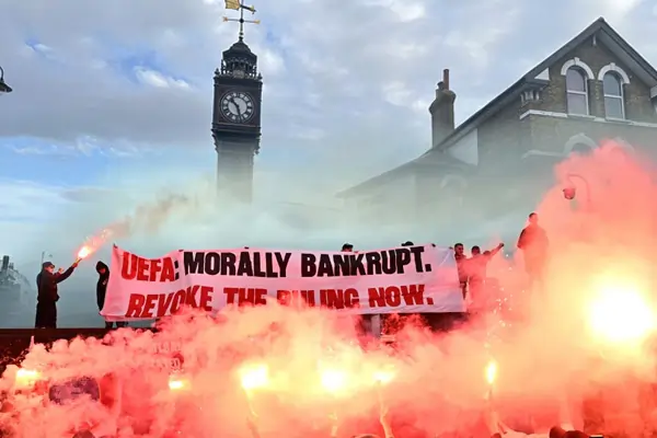 Crystal Palace Fans Protested Against, Uefa's Europa League Demotion Decision